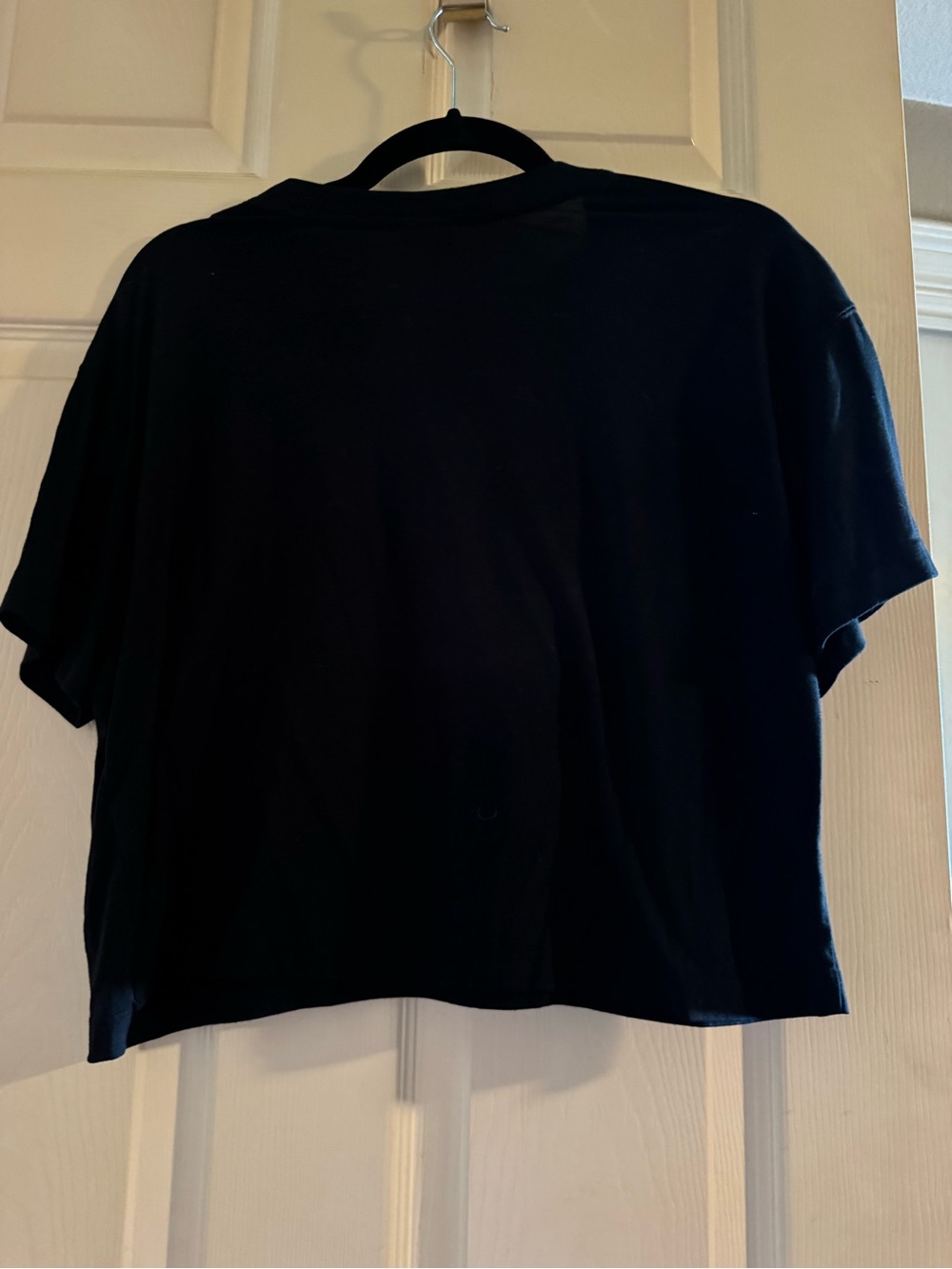 Nike Black Tee with White Swoosh Logo - Picture 2 of 3
